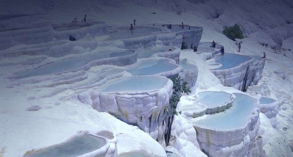 Travertine pools, Pamukkale,Turkey -- Kordcom Kordcom/Photolibrary &copy; (Bing Canada)