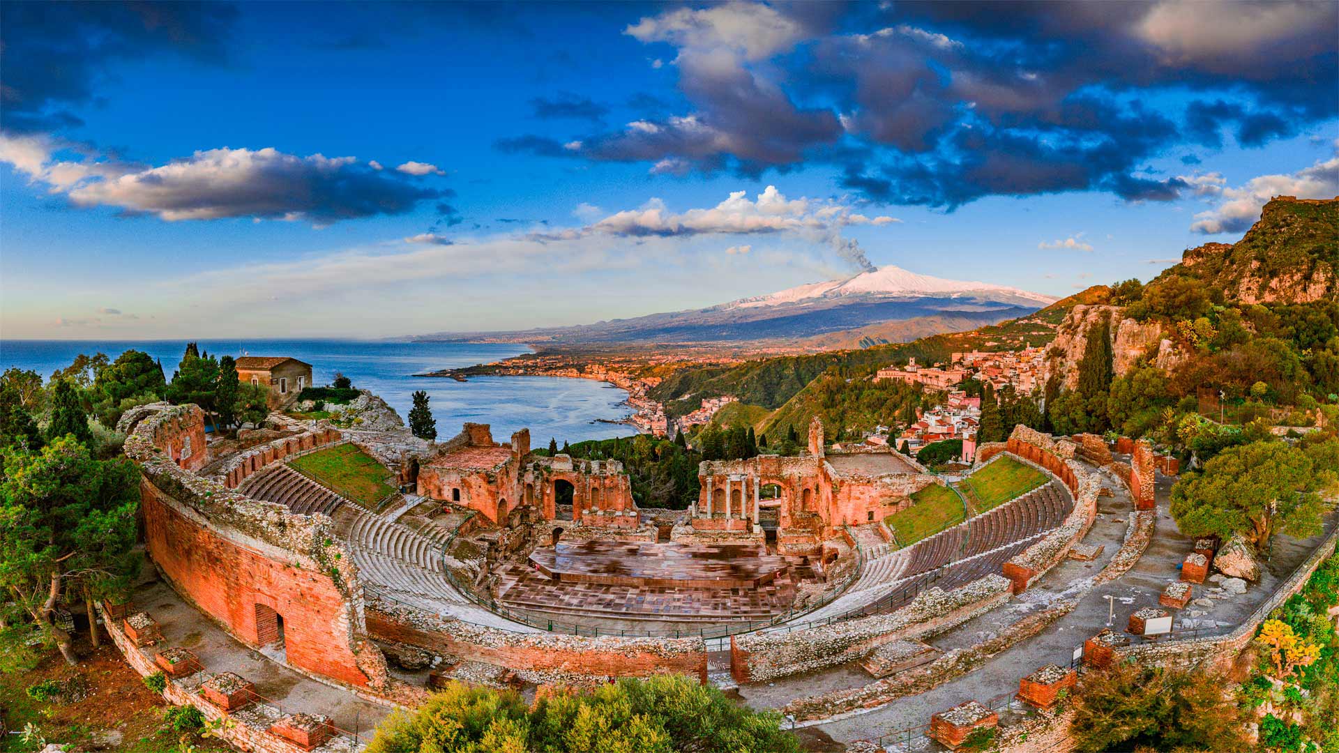 陶尔米纳古剧院，意大利西西里岛 (© Antonino Bartuccio/eStock Photo)(Bing China)