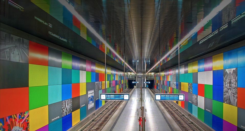 Georg-Brauchle-Rin U-Bahn station in Munich, Germany -- Christian Beirle González/Getty Images &copy; (Bing Canada)