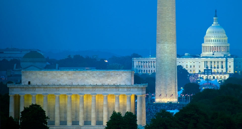 The National Mall, Lincoln Memorial, and Washington Monument, Washington, D.C.  -- Annie Griffiths Belt/Getty Images &copy; (Bing United States)
