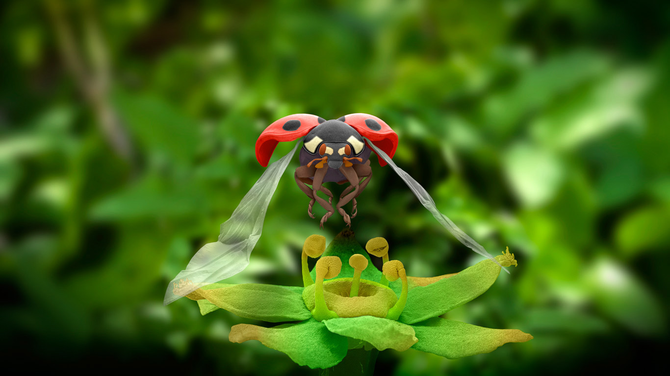 Coloured scanning electron micrograph of a seven-spot ladybird in flight (© Power and Syred/Science Photo Library)(Bing Canada)
