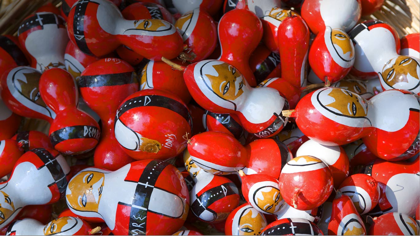 土耳其吕基亚，迈拉城的圣诞老人纪念品 (© Kreder Katja/age fotostock)(Bing China)