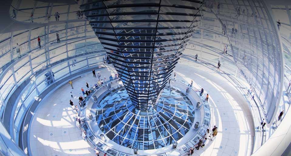 FISHEYE INSIDE VIEW OF REICHSTAG DOME BERLIN GERMANY - Jeremy walker/Imagestate RM/Photolibrary &copy; (Bing United Kingdom)