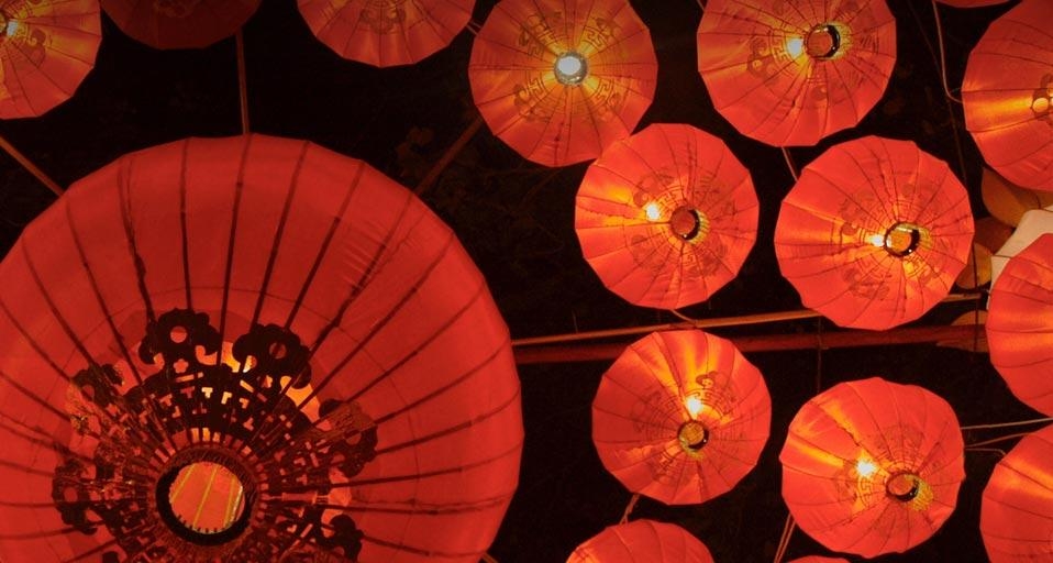 红色的中国灯笼 (© Nicolas Grellet/Flickr/Getty Images) &copy; (Bing China)