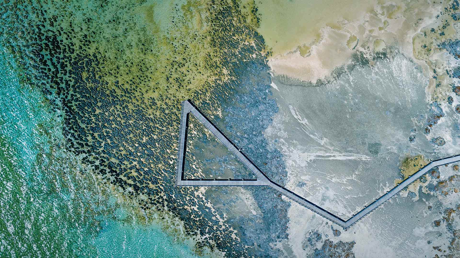 澳大利亚哈梅林浦 (© Abstract Aerial Art/Getty Images)(Bing China)