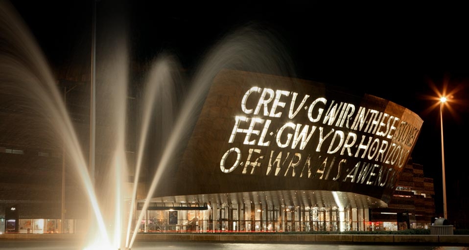 The Wales Millennium Centre in Cardiff, Wales -- Birmingham/Corbis &copy; (Bing Canada)