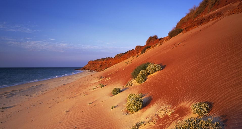 Red Sand Dunes Before an Australian Coastline -- Corbis/Photolibrary &copy; (Bing Australia)