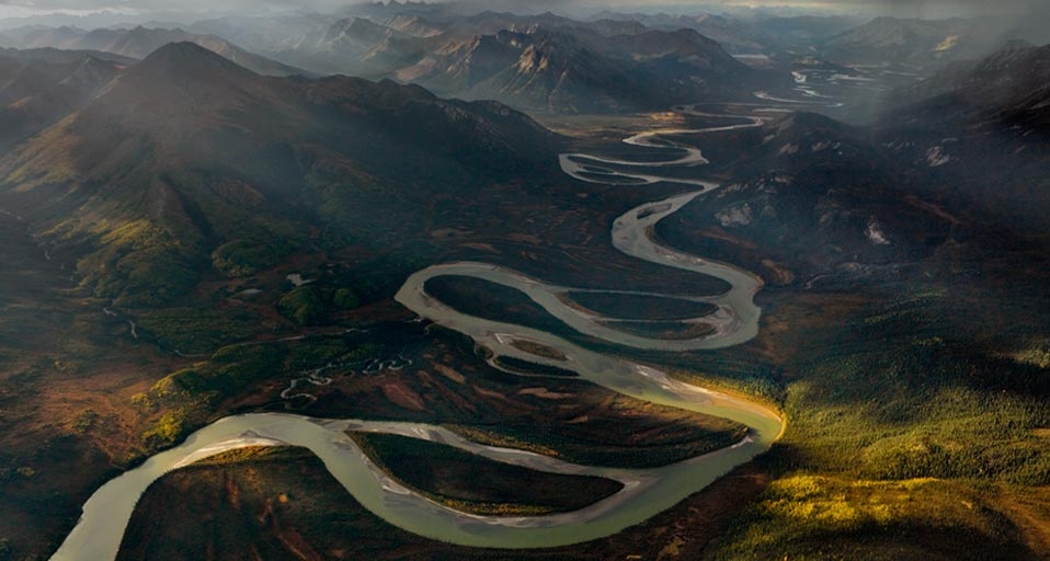 The Alatna River meanders south from the Gates of the Arctic National Park and Preserve, Alaska -- Michael Christopher Brown/National Geographic &copy; (Bing United States)