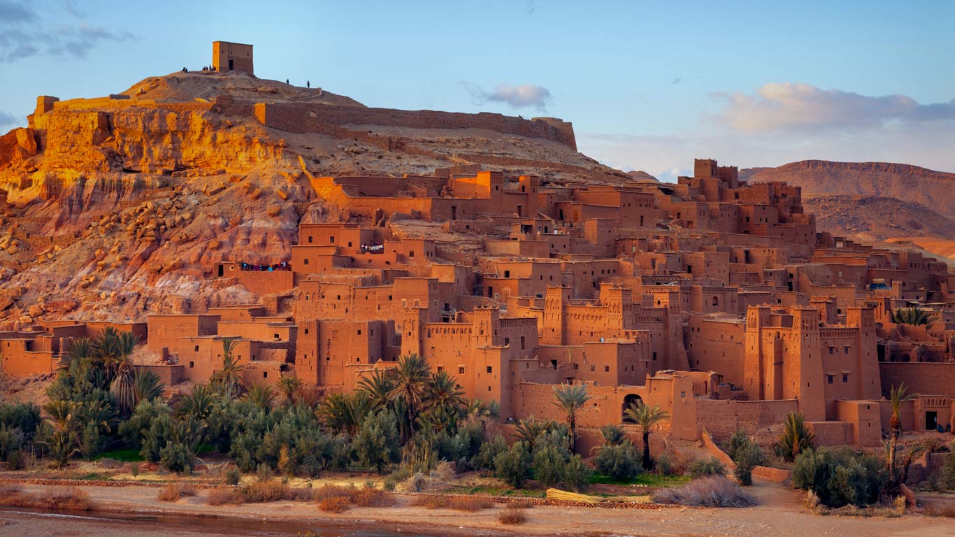 Aït Benhaddou, Atlas Mountains, Morocco (© Douglas Pearson/Corbis)(Bing Canada)