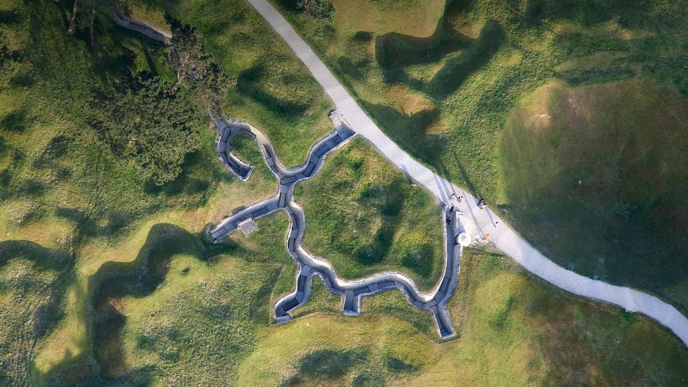 Tranchées reconstituées du mémorial de Vimy, Pas-de-Calais (© Hemis/Alamy)(Bing France)
