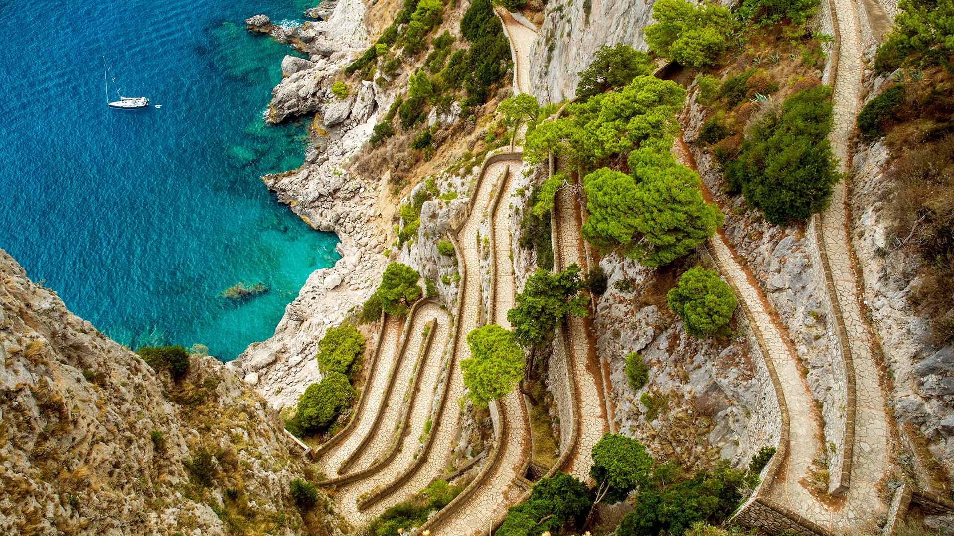Via Krupp, Capri, Italy (© Mikolajn/Getty Images)(Bing Australia)