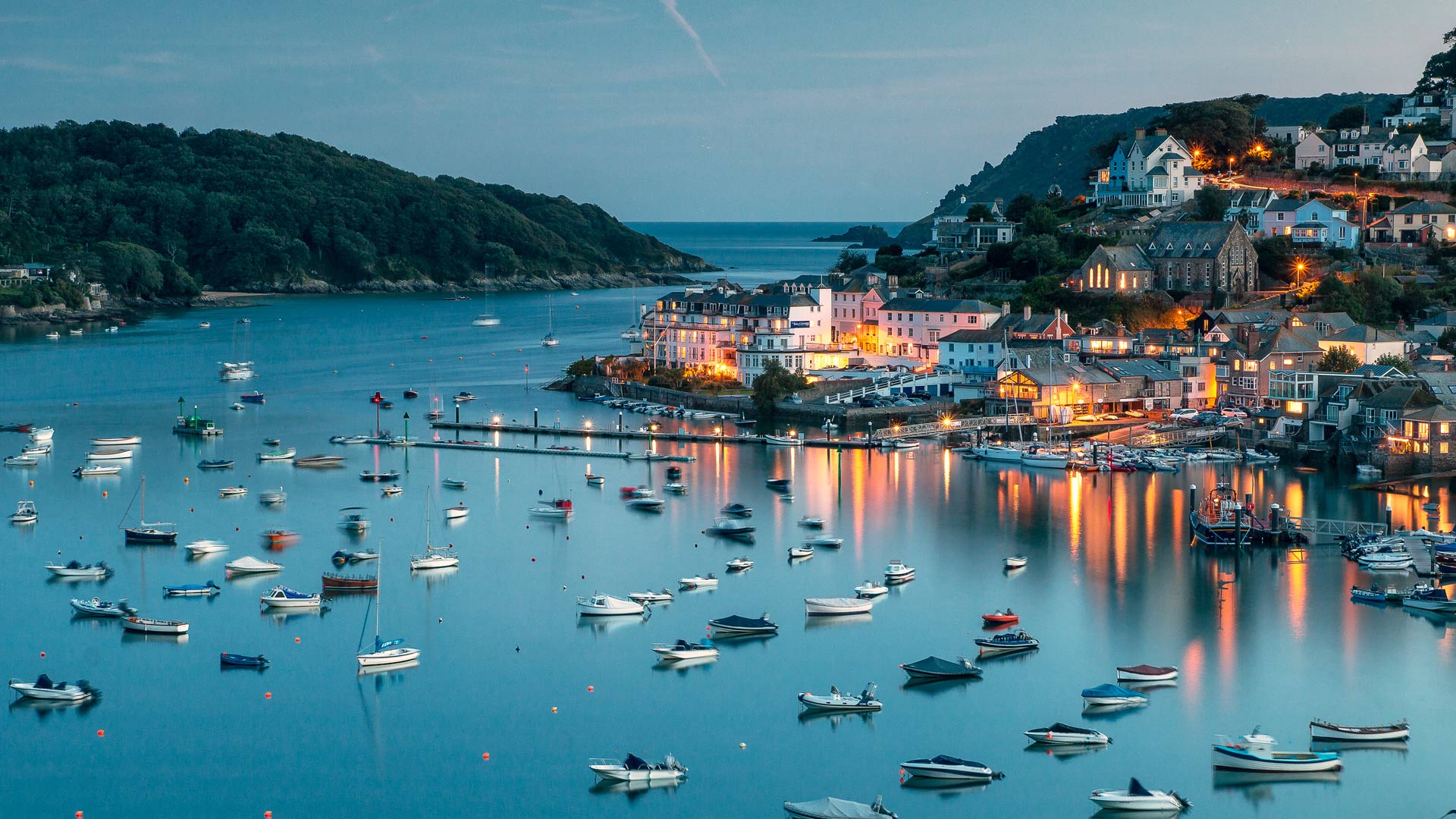 德文郡南海岸的索尔科姆港，英国 (© Devon and Cornwall Photography/Getty Images)(Bing China)