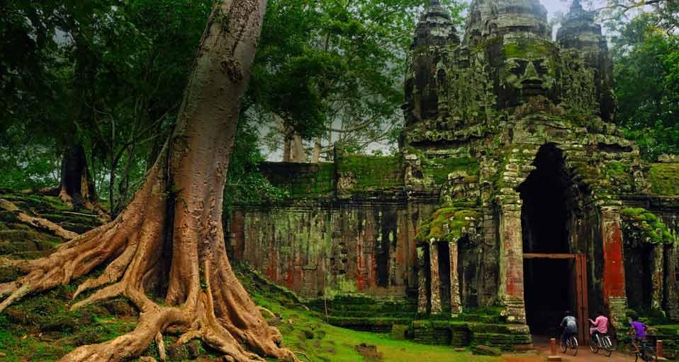柬埔寨吴哥的西大门 (© Alex Williams) &copy; (Bing China)
