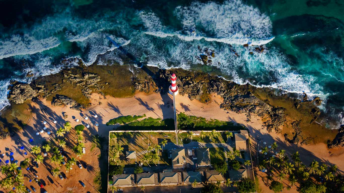 萨尔瓦多的Itapuã 灯塔，巴西巴伊亚州 (© Uiler Costa/Offset)(Bing China)