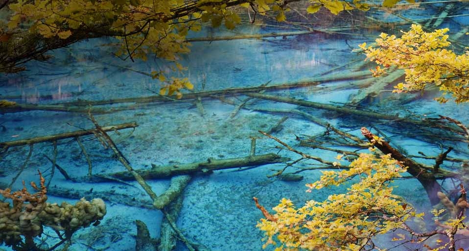 四川九寨沟的五花湖 -- JTB Photo/Japan Travel Bureau/Photolibrary &copy; (Bing China)
