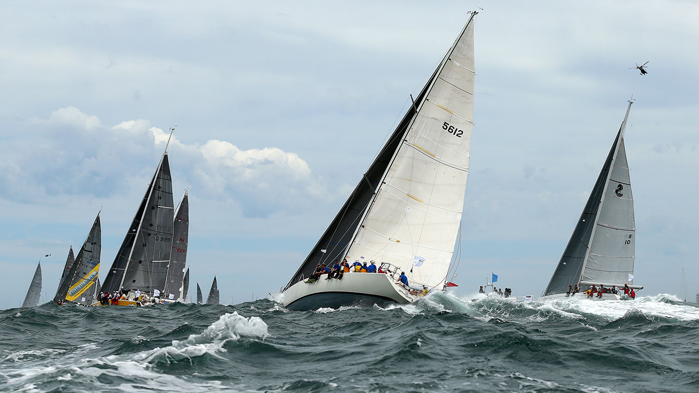 Abracadabra races during the 2015 Sydney to Hobart in Sydney, Australia (© Cameron Spencer/Getty Images Sport)(Bing Australia)