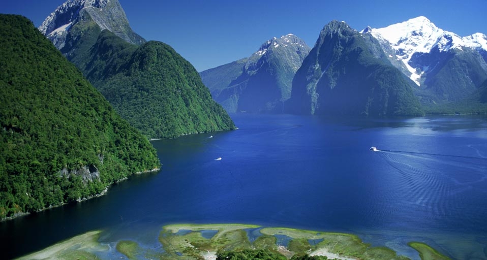 Lion Peak above Milford Sound, Fjordland National Park, New Zealand -- Chad Ehlers/Nordic Photos/Photolibrary &copy; (Bing United States)