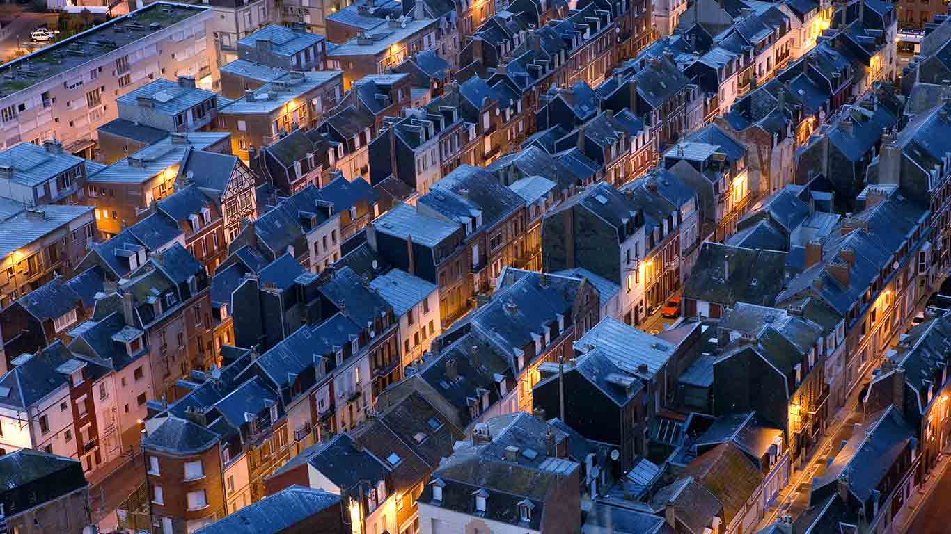 Vue aérienne sur Le Tréport, en Seine-Maritime, Normandie, France (© Guido Schiefer/Alamy Stock Photo)(Bing France)