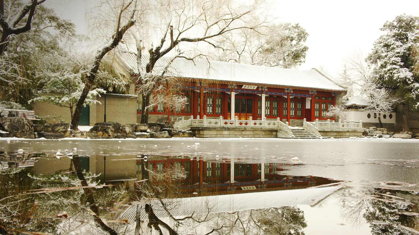 北京市清华大学，水木清华荷花池 (© Yu Cui)(Bing China)