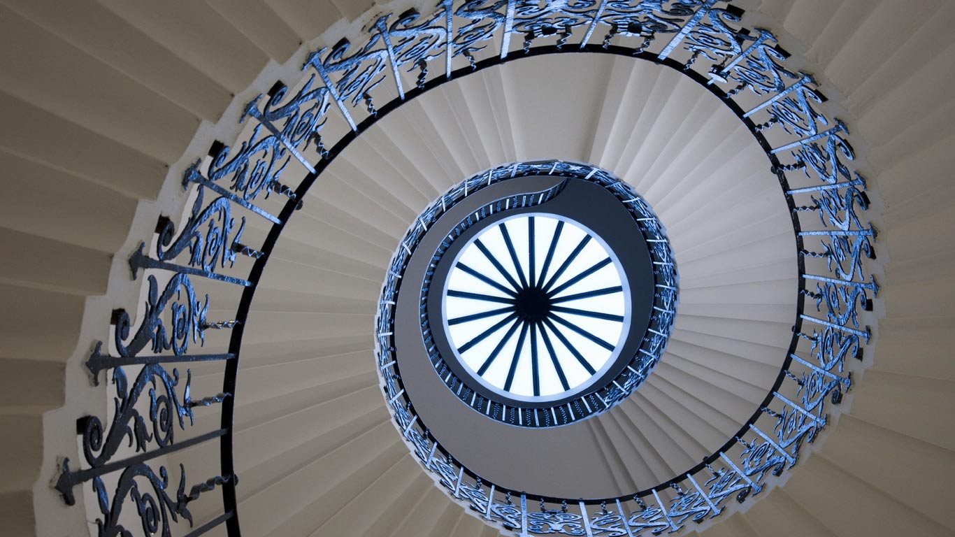 The Tulip Stairs at Queen’s House in Greenwich, London (© Eurasia Press/Getty Images)(Bing United Kingdom)