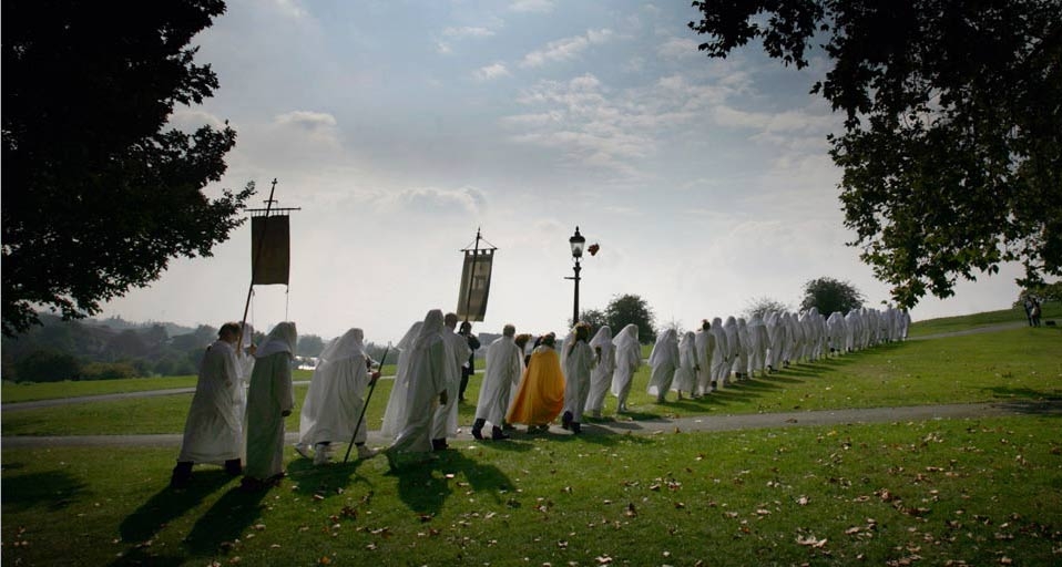 Druids celebrate Autumn Equinox On Primrose Hill, London, England -- Matt Cardy/Getty Images &copy; (Bing United Kingdom)
