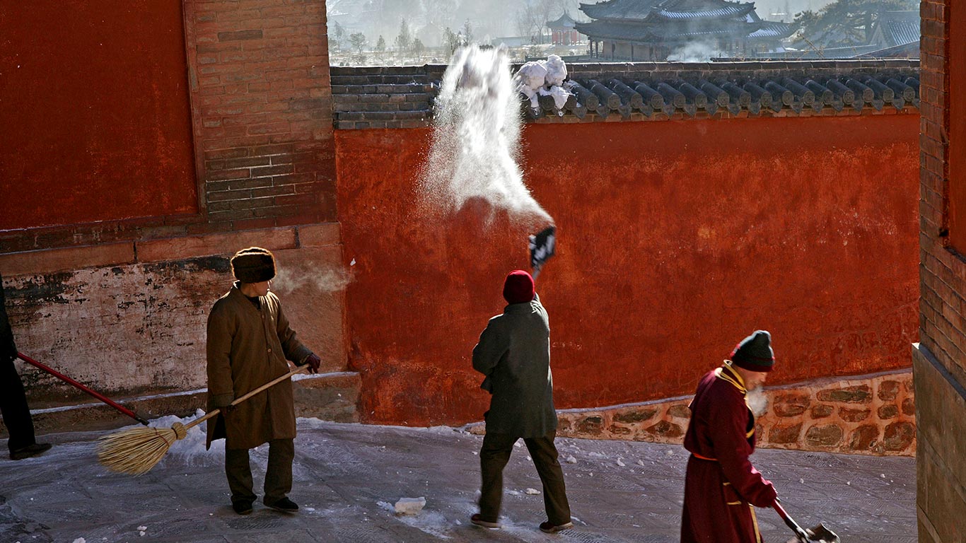 [今日小雪]山西省，五台山，台怀镇，显通寺 (© Karl Johaentges/LOOK Die Bildagentur der Fotografen)(Bing China)