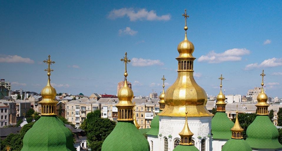 Cathédrale Sainte-Sophie de Kiev, Ukraine (© Hemis/Corbis) &copy; (Bing France)