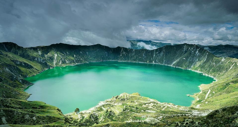 Laguna Quilotoa in the Andes Mountains, Ecuador -- Heeb Photos / eStock Photo &copy; (Bing Canada)