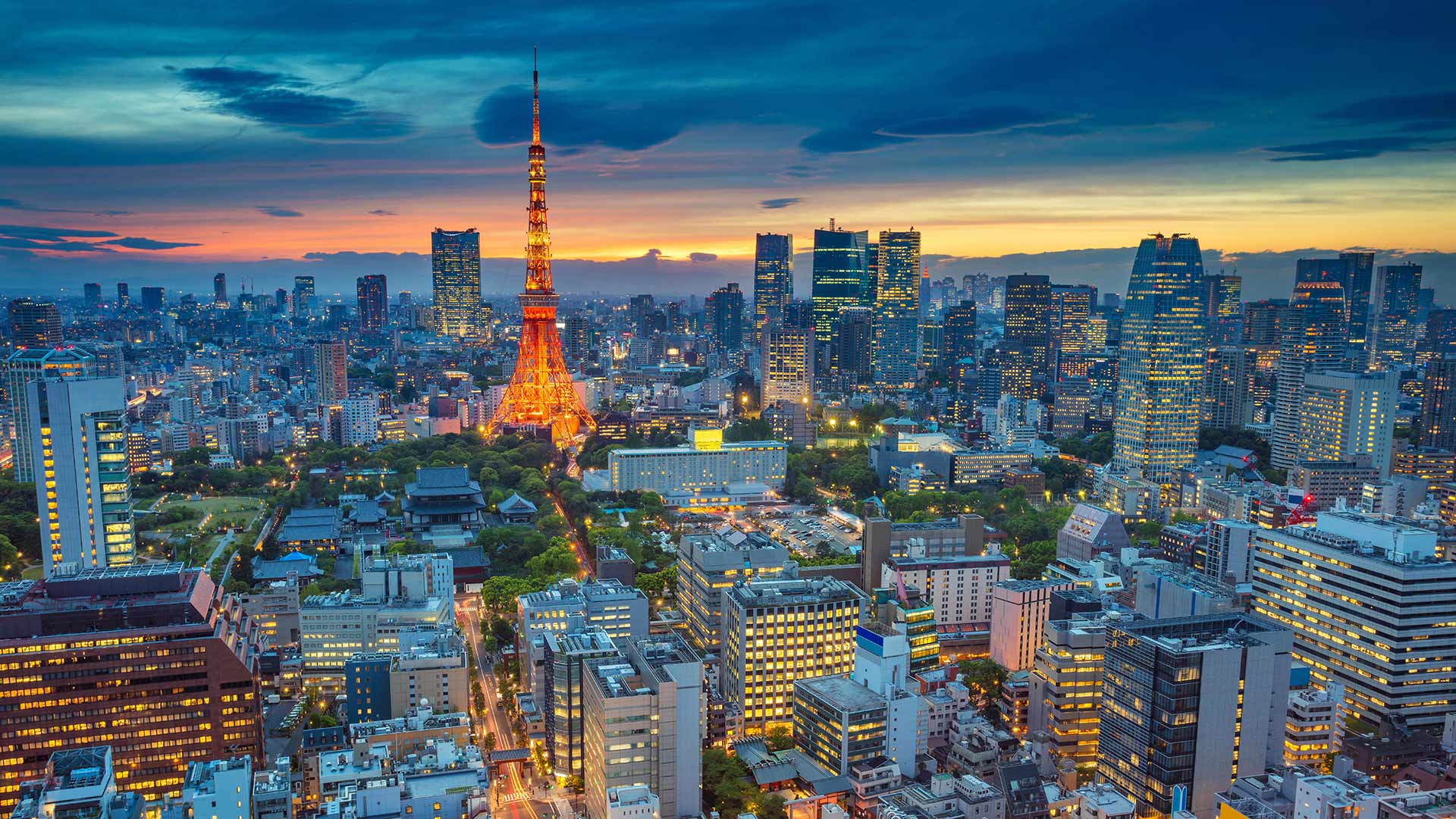 Tokyo cityscape at sunset, Japan (© rudi1976/Alamy)(Bing United Kingdom)