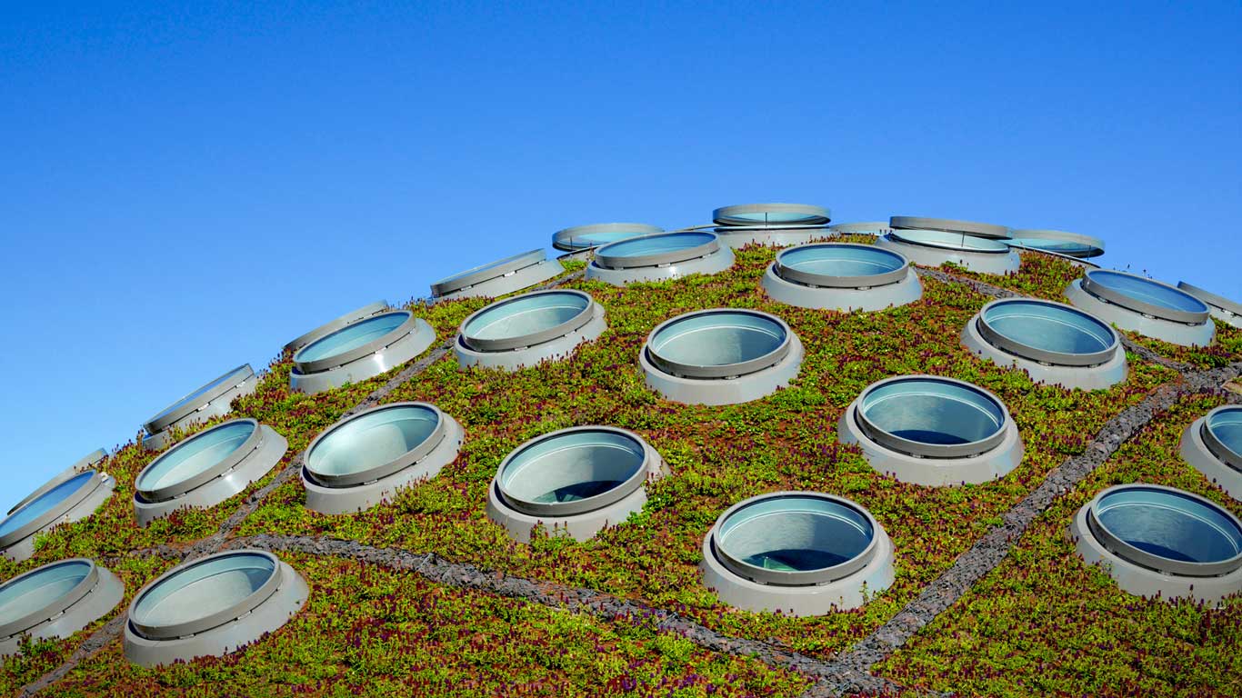 The Living Roof, California Academy of Sciences, Golden Gate Park, San Francisco, California (© Tim Griffith/Corbis)(Bing Canada)
