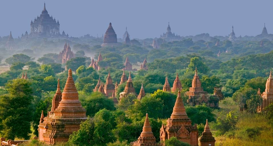 Temples of Bagan in Myanmar -- Keren Su/Corbis &copy; (Bing Canada)
